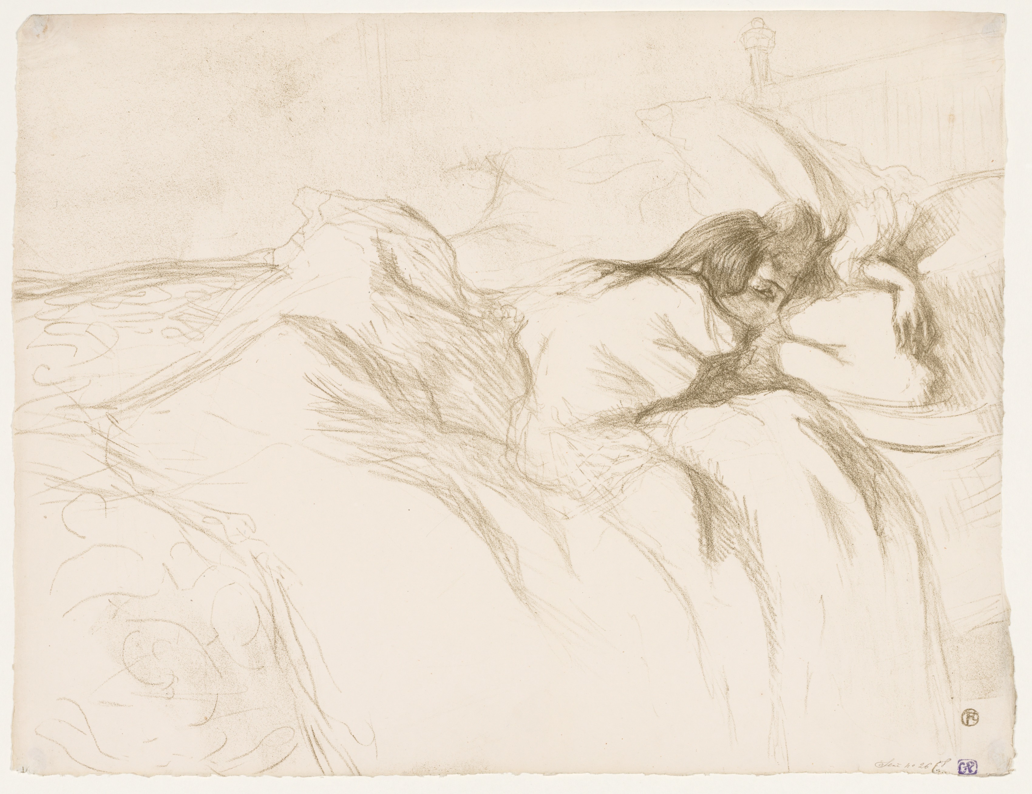 Henri de Toulouse-Lautrec, Elles: Woman Sleeping