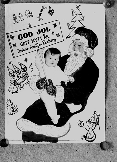 Knut Borg, Christmas card. Orders: Ekeberg family, Oscaria.
