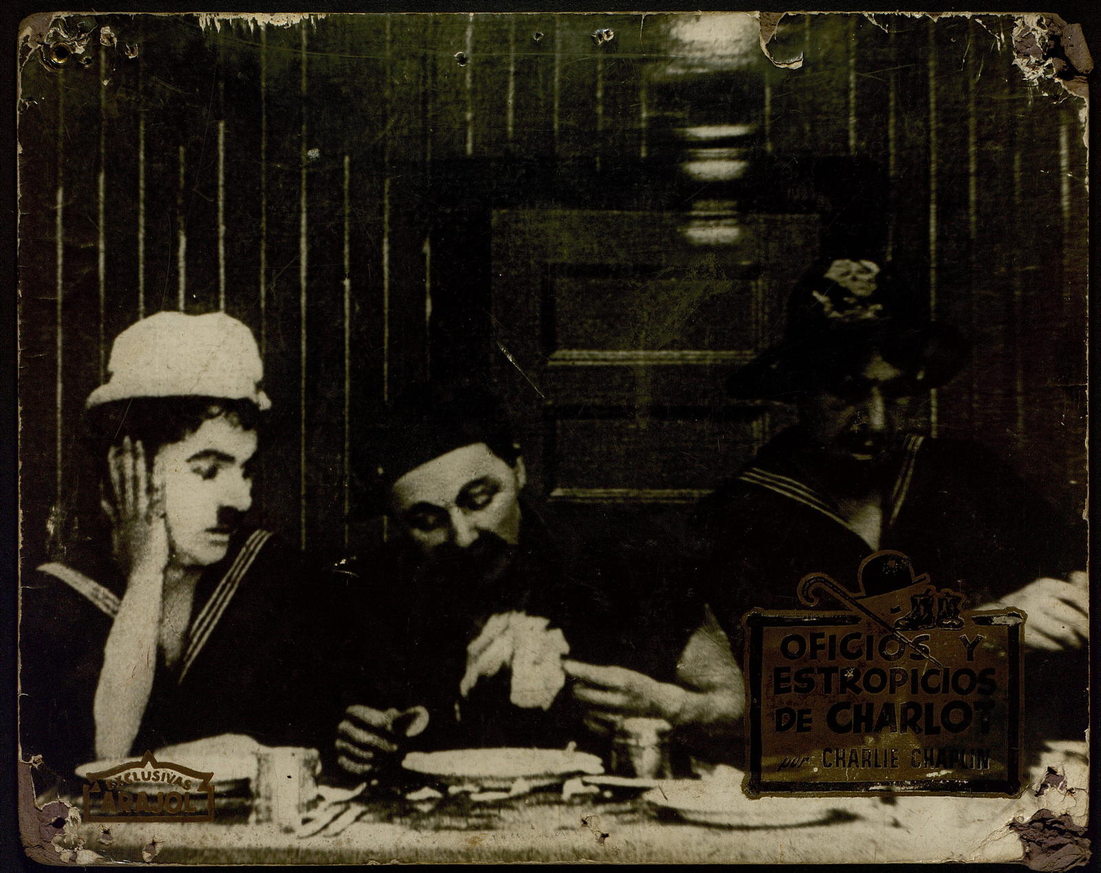 Desconegut, Oficios y estropicios de Charlot