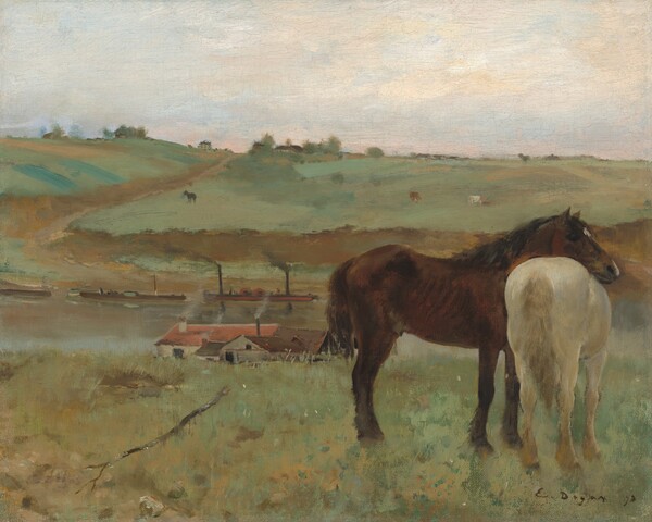 Edgar Degas, Horses in a Meadow