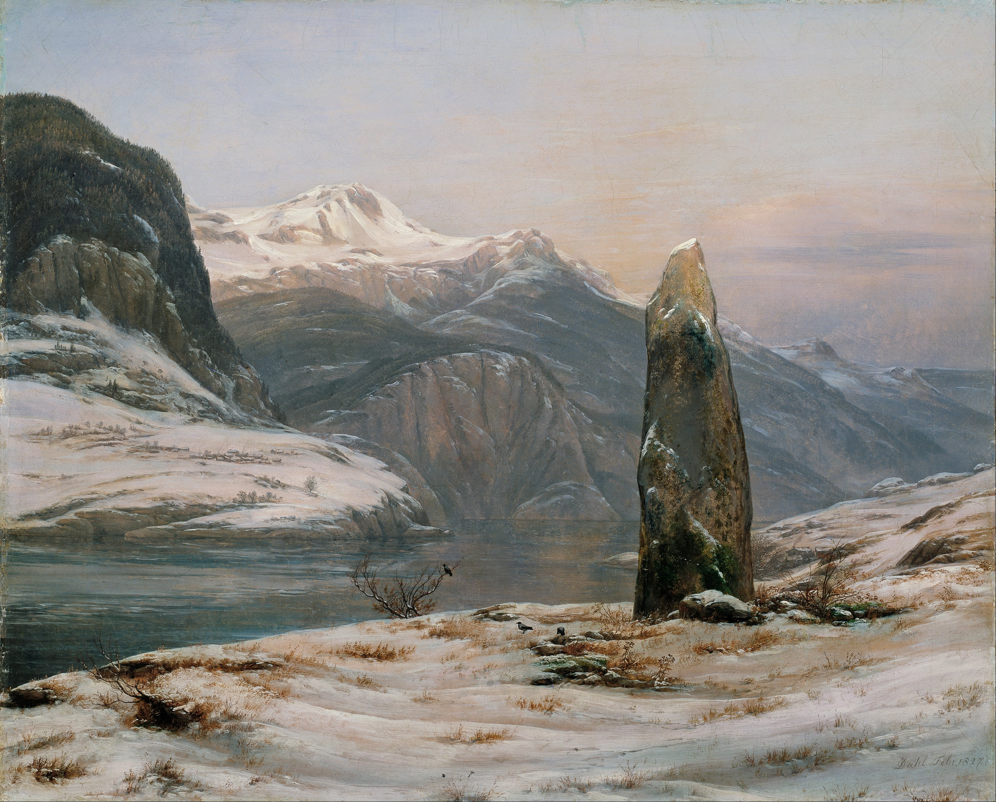 Johan Christian Dahl, Winter at the Sognefjord