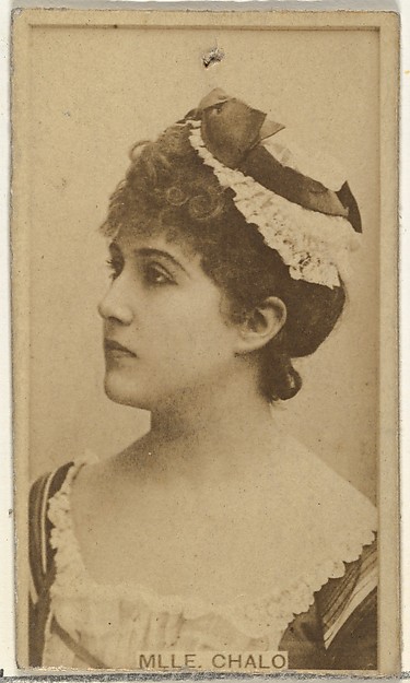 W. Duke, Sons & Co., Mlle. Chalo, from the Actors and Actresses series (N145-8) issued by Duke Sons & Co. to promote Duke Cigarettes