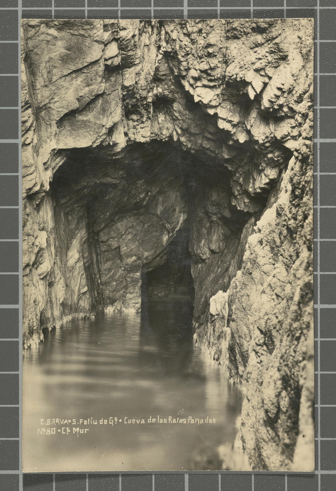Ricard Mur Dargallo, C. Brava. S. Feliu de Gs. Cueva de las Ratas Panadas. No. 80