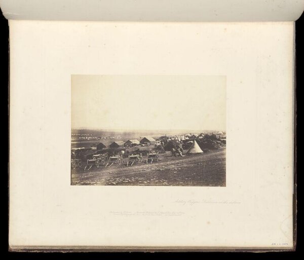 Fenton, Roger, Artillery Wagons, Balaklava in the distance
