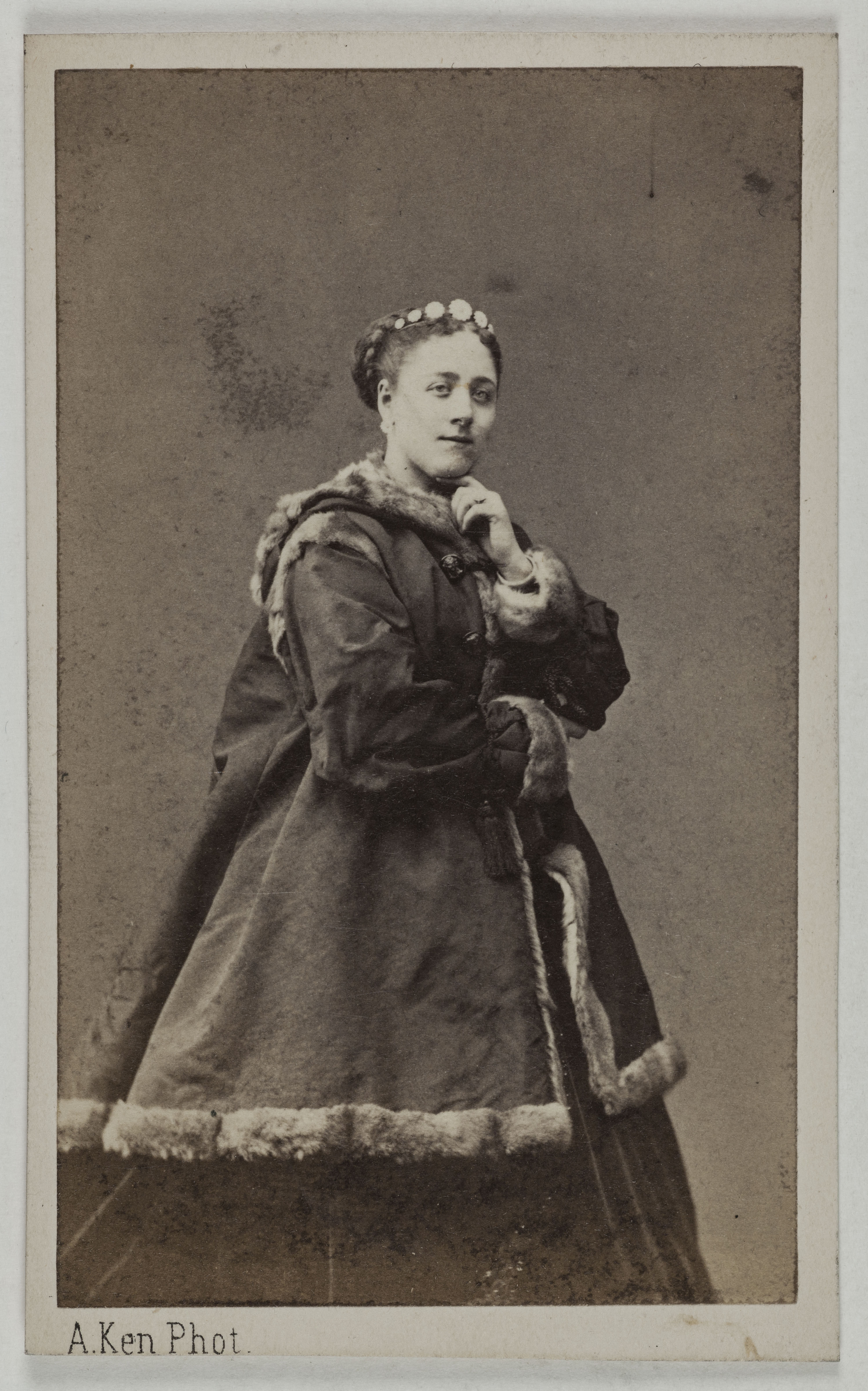 Alexandre Ken, Portrait de Deschamps Rose, (née Céleste Rose Beauregard), (1845-?), (actrice)
