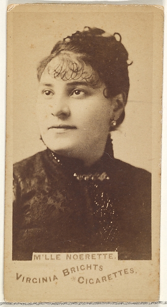 Allen & Ginter, M'lle Noerette, from the Actors and Actresses series (N45, Type 1) for Virginia Brights Cigarettes