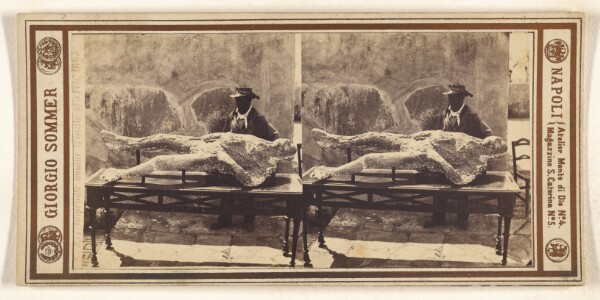 Giorgio Sommer, Impronte umane trovale al a Feb 1863