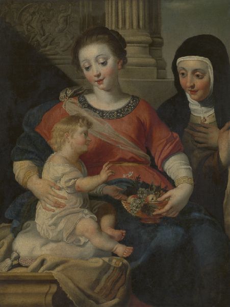 Gerard Seghers, Saint Clare of Assisi Adoring Jesus