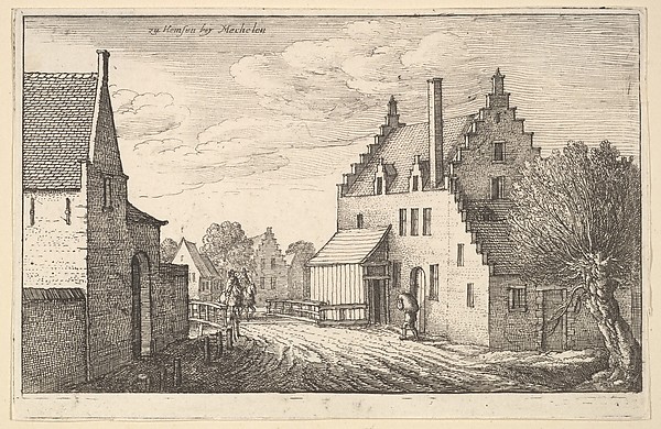Wenceslaus Hollar, Mechelen (Mechlin), from "European Views"