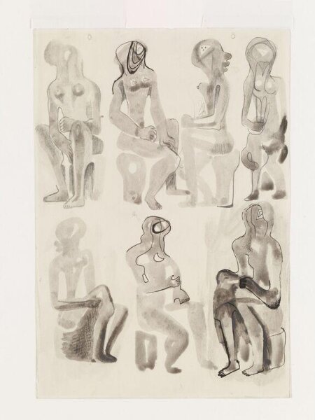 Henry Moore, Ideas for Sculpture: Seated Figures