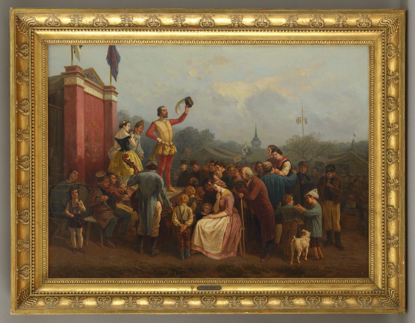 Theodor Hosemann, Das Jahrmarktstheater, 1859