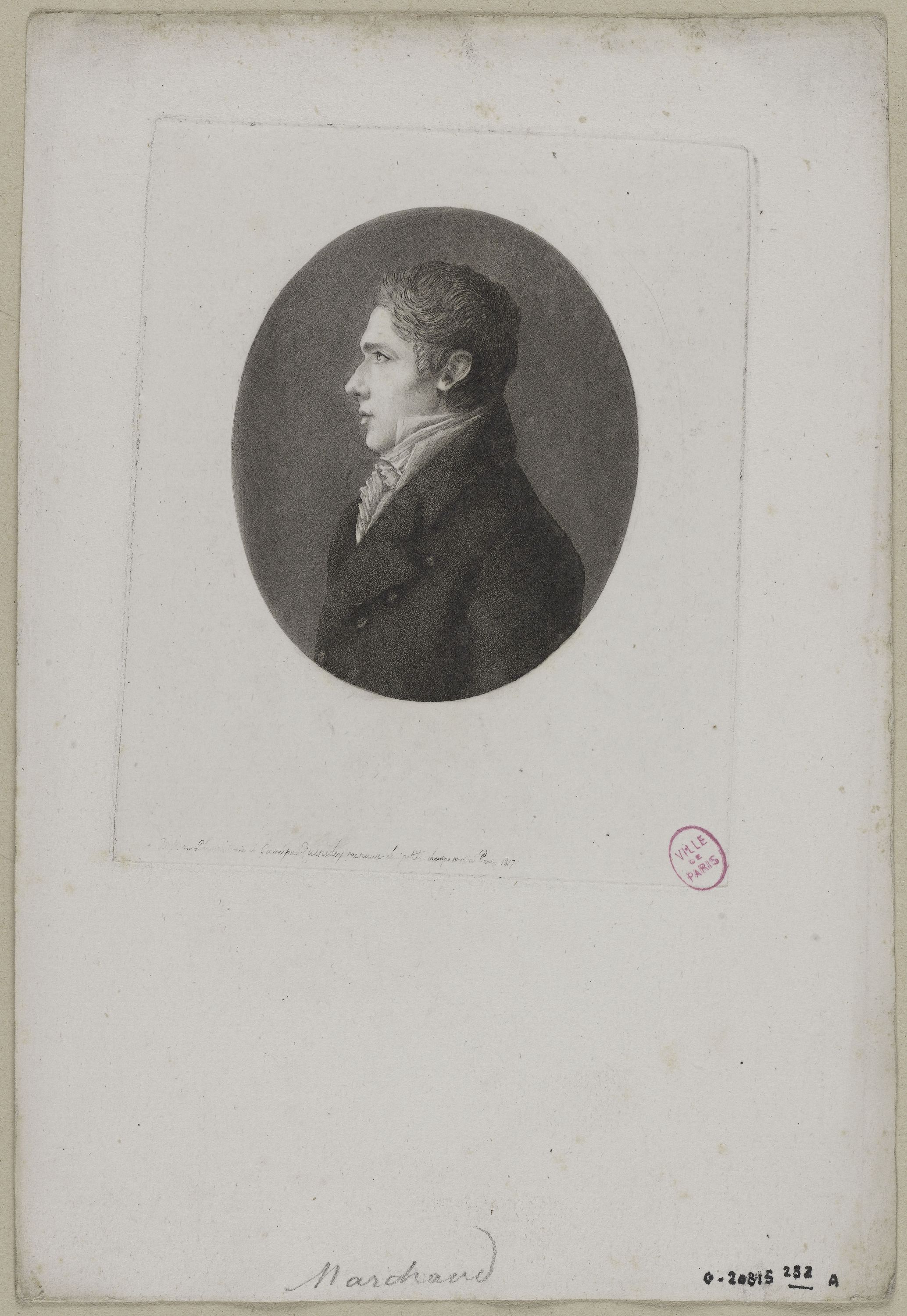 Edmé Quenedey, Portrait de Monsieur Marchand