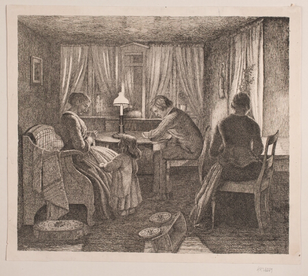 Vilhelm Kyhn, Interiør med Kunstnerens familie