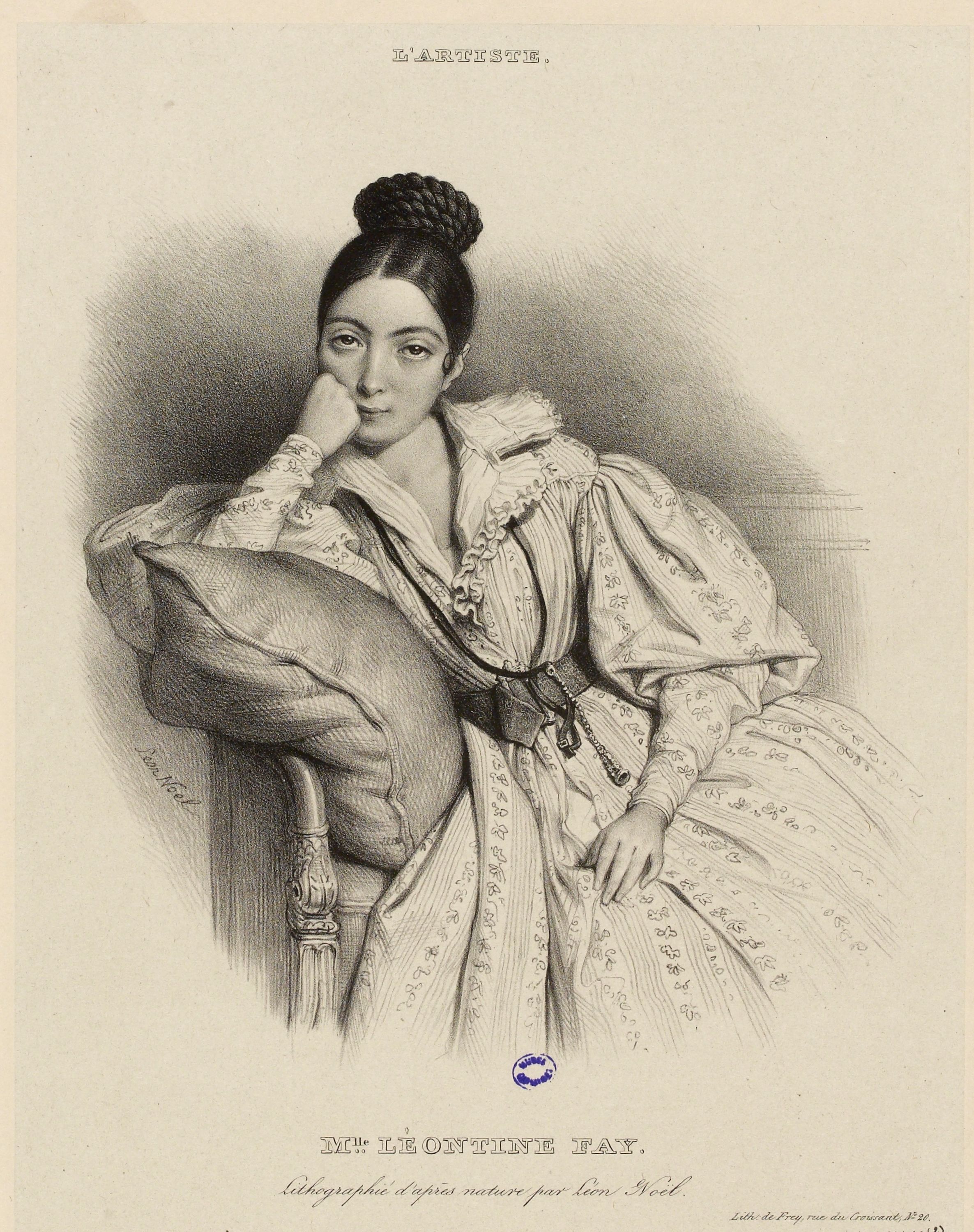 Alphonse Léon Noel, Portrait de Mademoiselle Léontine Fay.