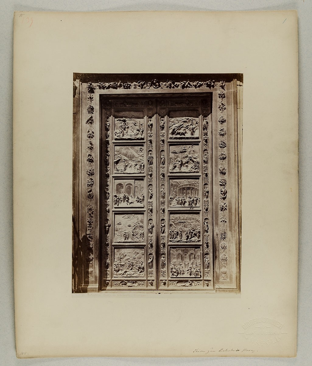 Giorgio Sommer, No. 1821. Battistero. Porta di Ghiberti (Firenze)