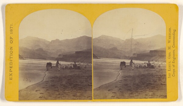 Timothy H. O'Sullivan, Triangulation station, near the mouth of the Grand Canon, Colorado River.