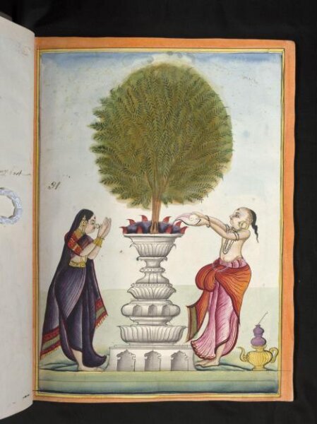 Unknown, A Brahmin and his wife