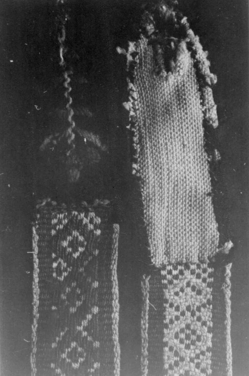 Anna Grostøl, Hverdagsbelter med rutemønster. Bjelland, Marnardal, Vest-Agder 1940.