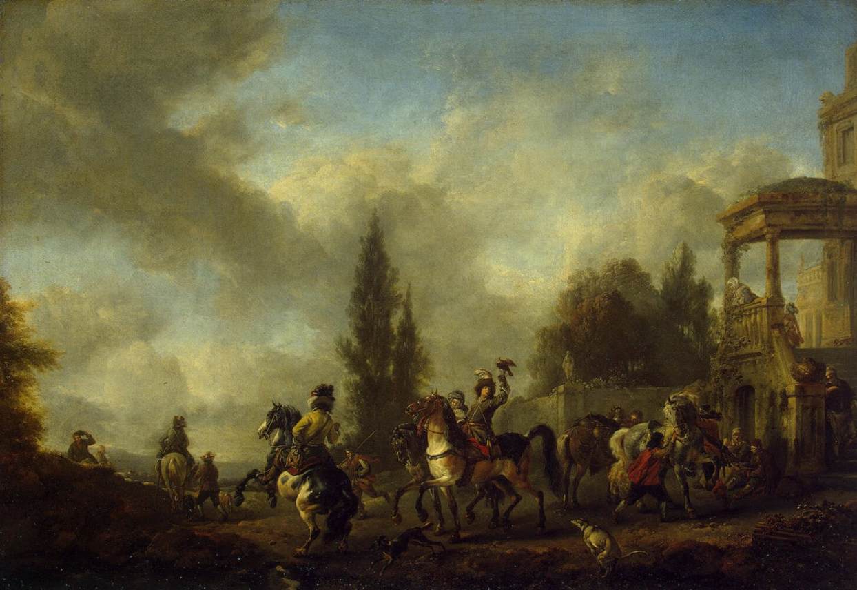 Philips Wouwerman, Huntsmen Setting Out