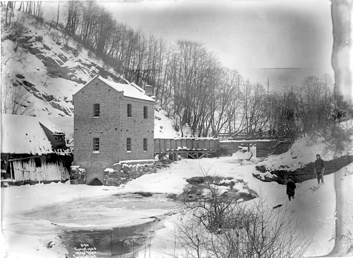 Anders Beer Wilse, Prot: Vinter - Loelven Mølle og Foss 1903