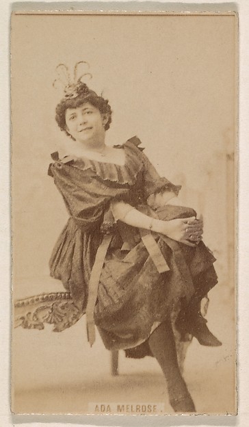 Kinney Brothers Tobacco Company, Ada Melrose, from the Actresses series (N245) issued by Kinney Brothers to promote Sweet Caporal Cigarettes