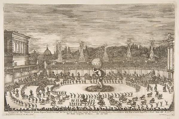 Stefano della Bella, Il Mondo Festeggiante: Entrance of Cosimo III de' Medici