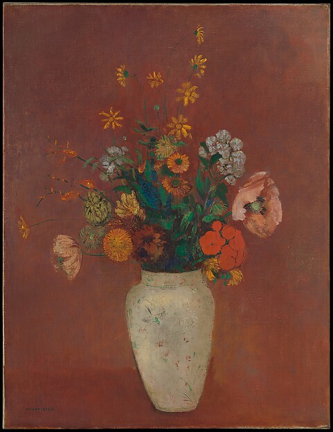 Odilon Redon, Bouquet in a Chinese Vase