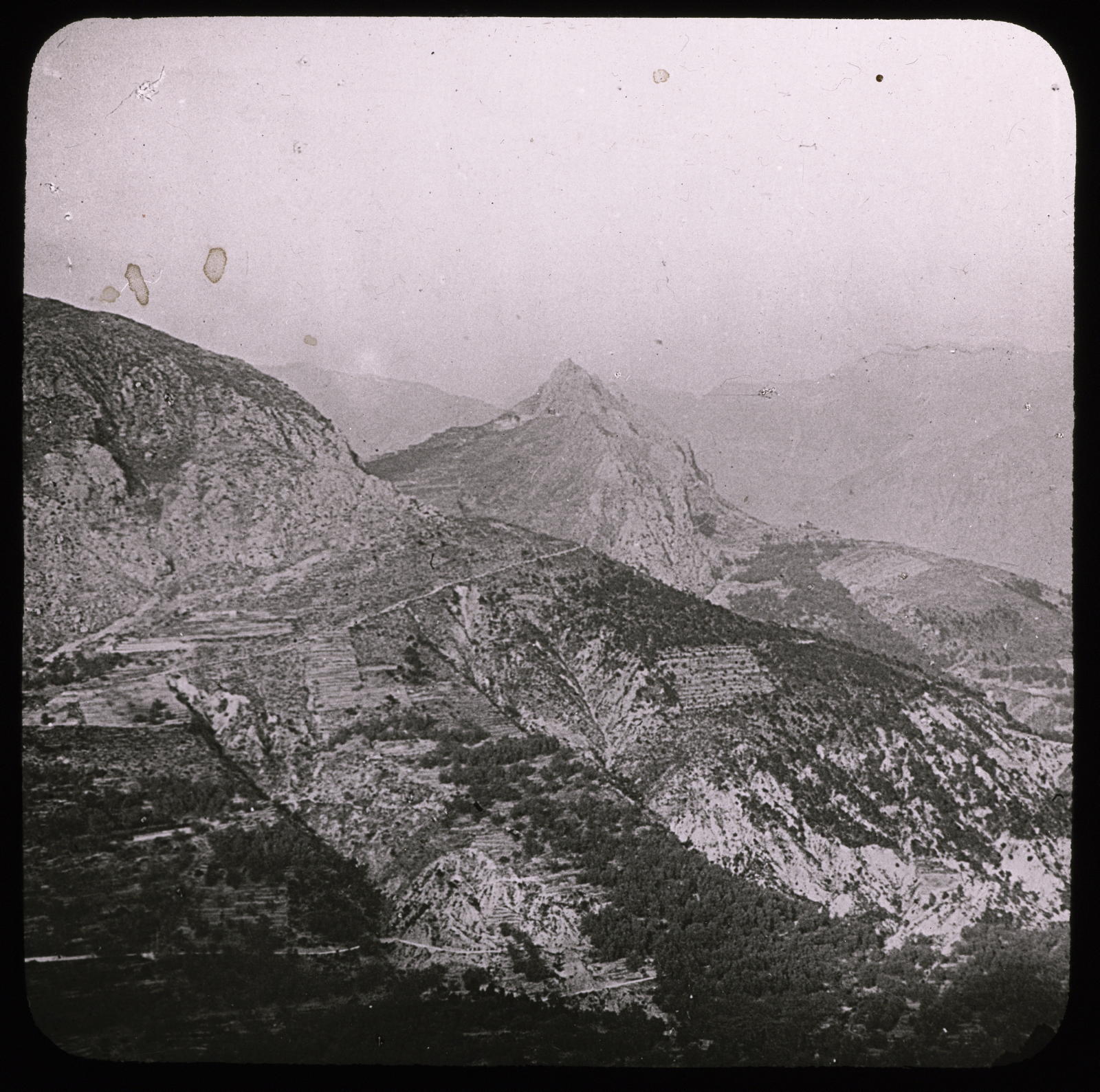 Desconegut, Mont Sainte Agnés. Panorama pris du Gorbio Alpes Maritimes Les Fils d'Émile Deyrolle
