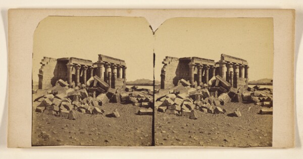 Francis Frith, [The Temple at Maharraka]