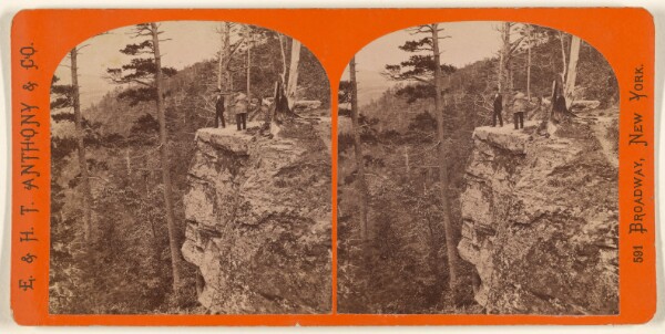 Edward and Henry T. Anthony & Co., The Glens of the Catskills. Sunset Rock from the Bluff.