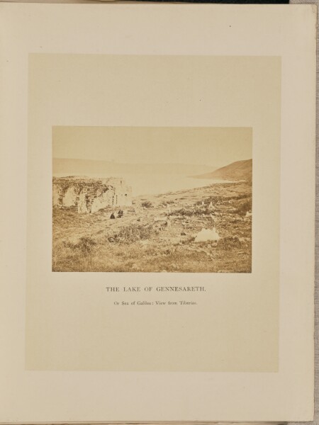 Francis Bedford, The Lake of Gennesareth, or Sea of Galilee: View from Tiberias