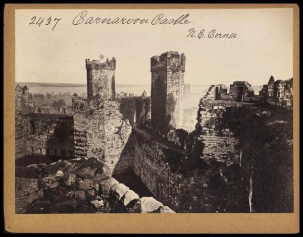 Francis Frith, Carnarvon Castle.  N.E. Corner