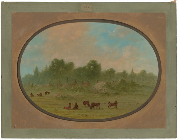 George Catlin, Tawahquena Village