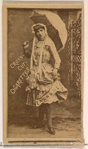 W. Duke, Sons & Co., Myra Goodman, from the Actors and Actresses series (N145-1) issued by Duke Sons & Co. to promote Cross Cut Cigarettes