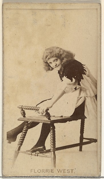 W. Duke, Sons & Co., Florrie West, from the Actors and Actresses series (N145-8) issued by Duke Sons & Co. to promote Duke Cigarettes