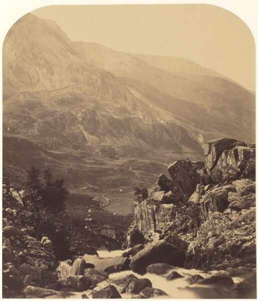 Roger Fenton, View from Ogwen Falls into Nan Francon
