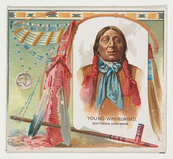 Allen & Ginter, Young Whirlwind, Southern Cheyenne, from the American Indian Chiefs series (N36) for Allen & Ginter Cigarettes