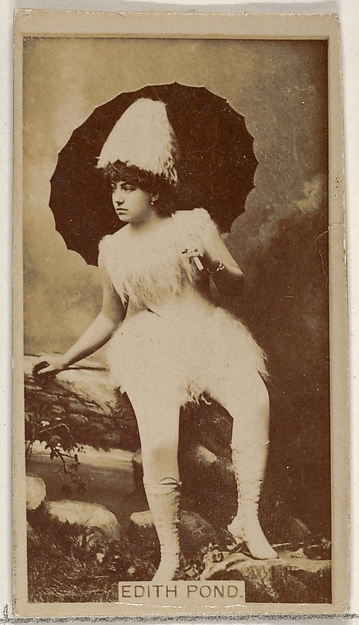 Allen & Ginter, Edith Pond, from the Actors and Actresses series (N45, Type 8) for Virginia Brights Cigarettes
