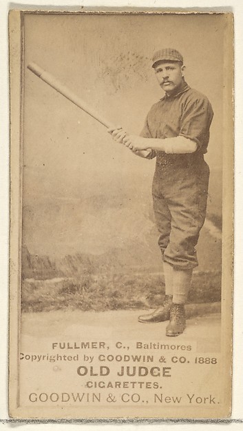 Goodwin & Company, Fullmer, Catcher, Baltimore Orioles, from the Old Judge series (N172) for Old Judge Cigarettes