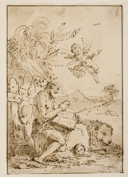 Francesco Fontebasso, Den hellige Hieronymus i ørkenen