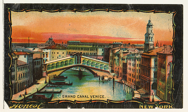 W. Duke, Sons & Co., Grand Canal, Venice, from the Transparencies series (N137) issued by W. Duke, Sons & Co. to promote Honest Long Cut Tobacco
