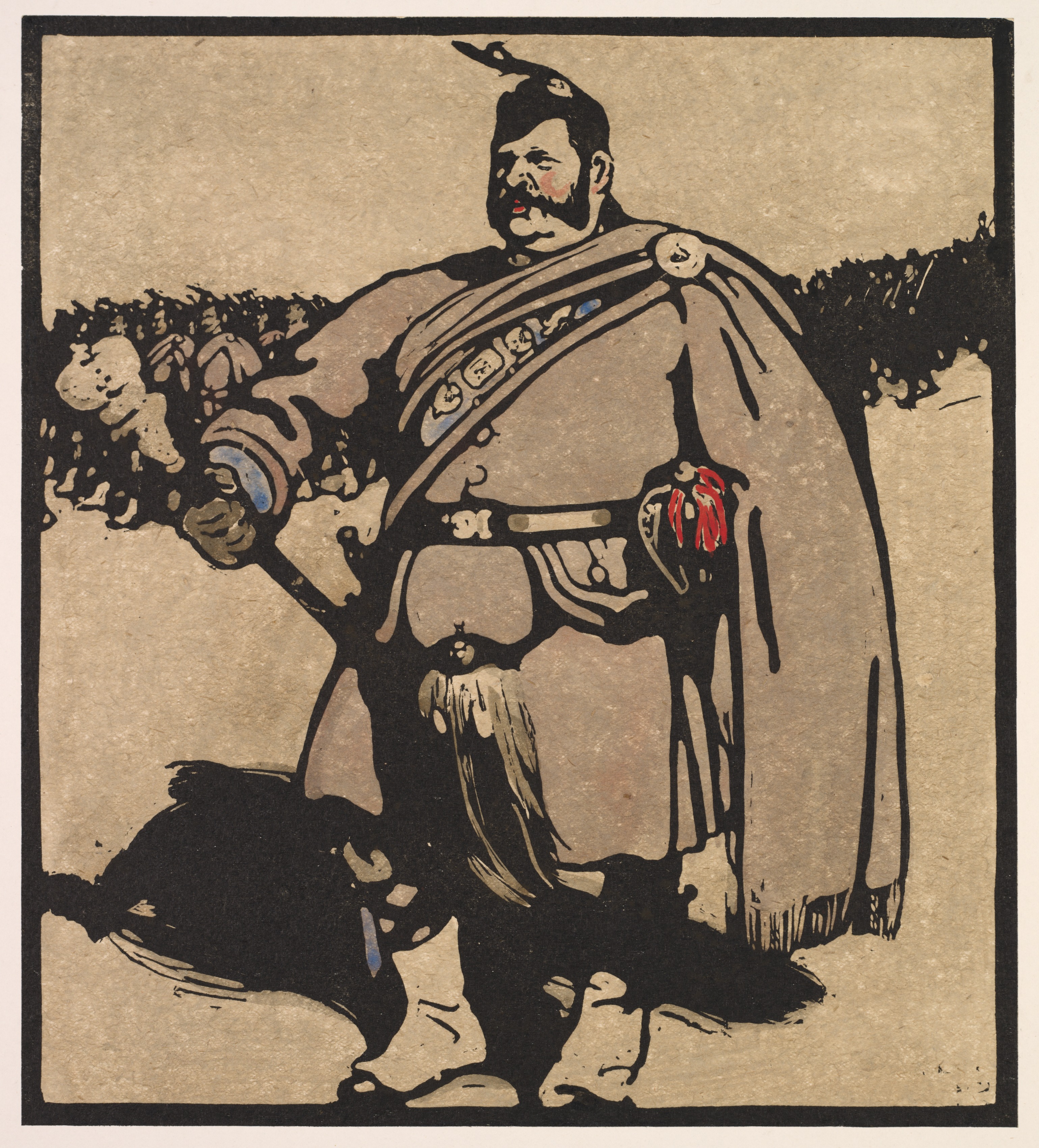 William Nicholson, London Types: Drum-Major