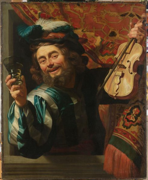 Gerard van Honthorst, Een vrolijke vioolspeler