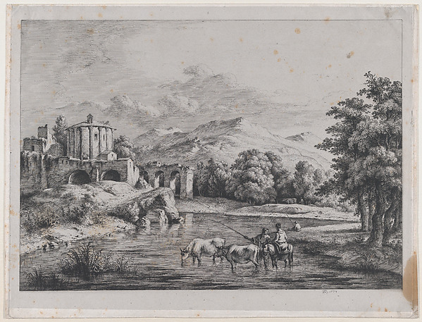 Jean Jacques de Boissieu, View of the Temple of Vesta