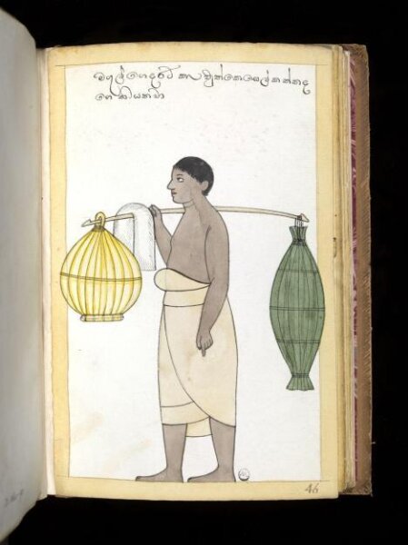 Unknown, One of sixty-three drawings from an Album depicting Sinhalese occupations and castes.