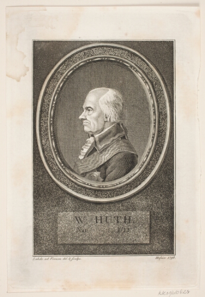 Gerhard Ludvig Lahde, Portræt af W. Huth