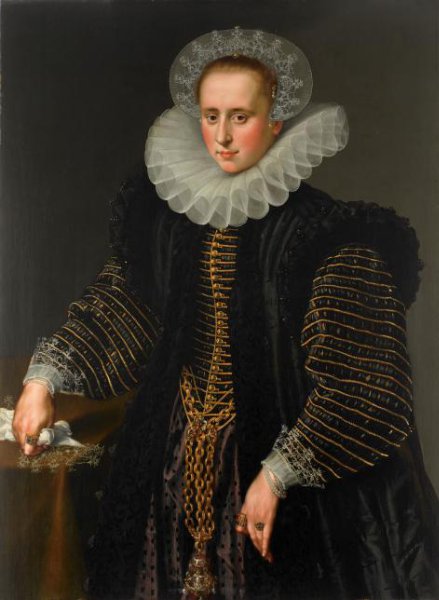 anonymous, Portrait of a Woman, probably Maria Schuurman (1575-1621)