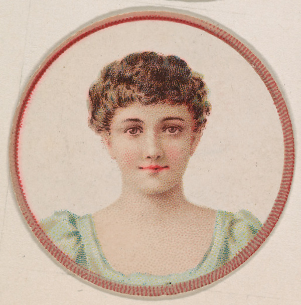 Kinney Brothers Tobacco Company, Portrait of woman, from the Novelties series (N228, Type 2) issued by Kinney Bros.