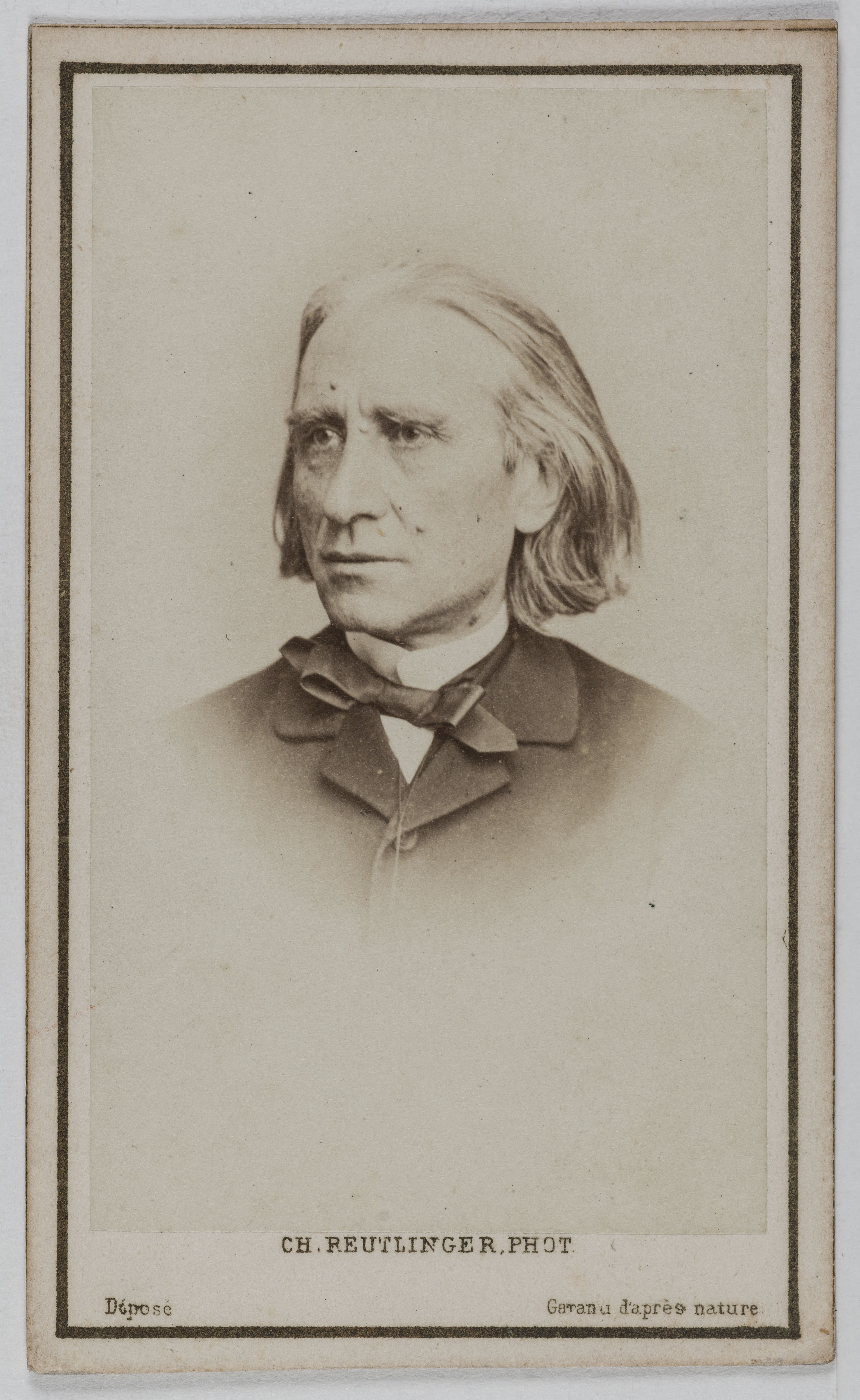 Charles Reutlinger, Portrait de Franz Liszt, (1811-1886), (compositeur, pianiste hongrois)