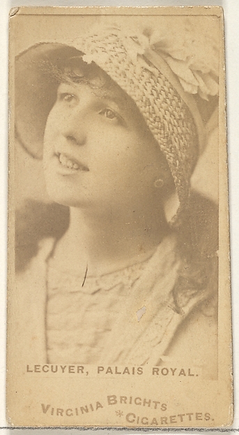 Allen & Ginter, Lecuyer, Palais Royal, from the Actors and Actresses series (N45, Type 1) for Virginia Brights Cigarettes